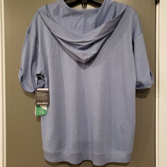 NEW Eddie Bauer Gate Check Rib-Trim Hoodie - Picture 2 of 6